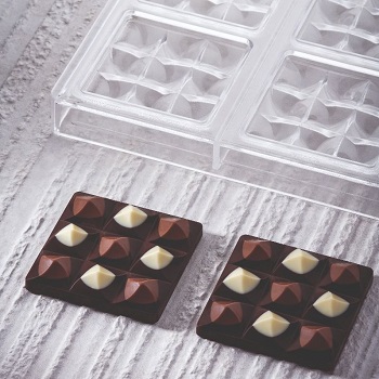 Pavoni Mini Moulin 50 g Bar Polycarbonate Chocolate Mould by Vincent Vallee